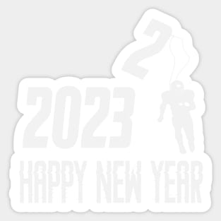 happy new year 2023 American football Sticker